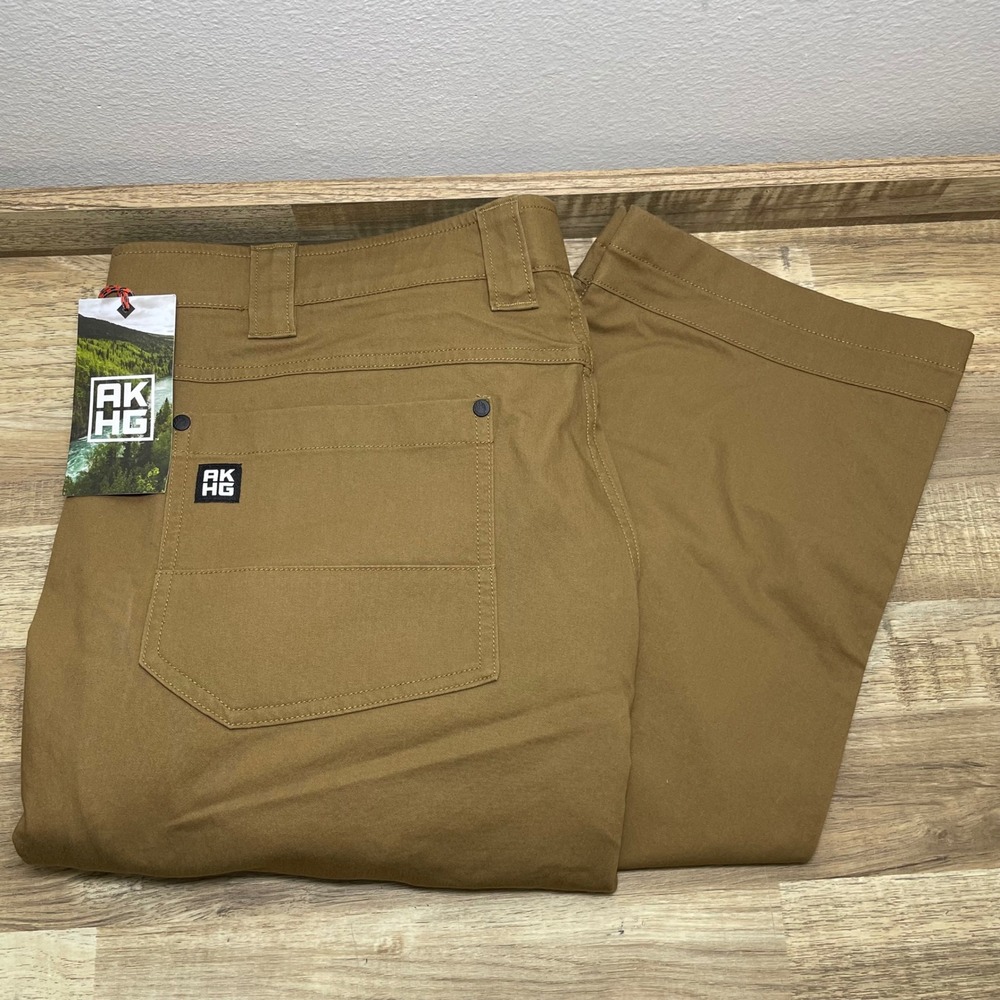 Alaskan Hardgear By Duluth Men Stone Run Standard Fit Work Pants 42x32 Brown New